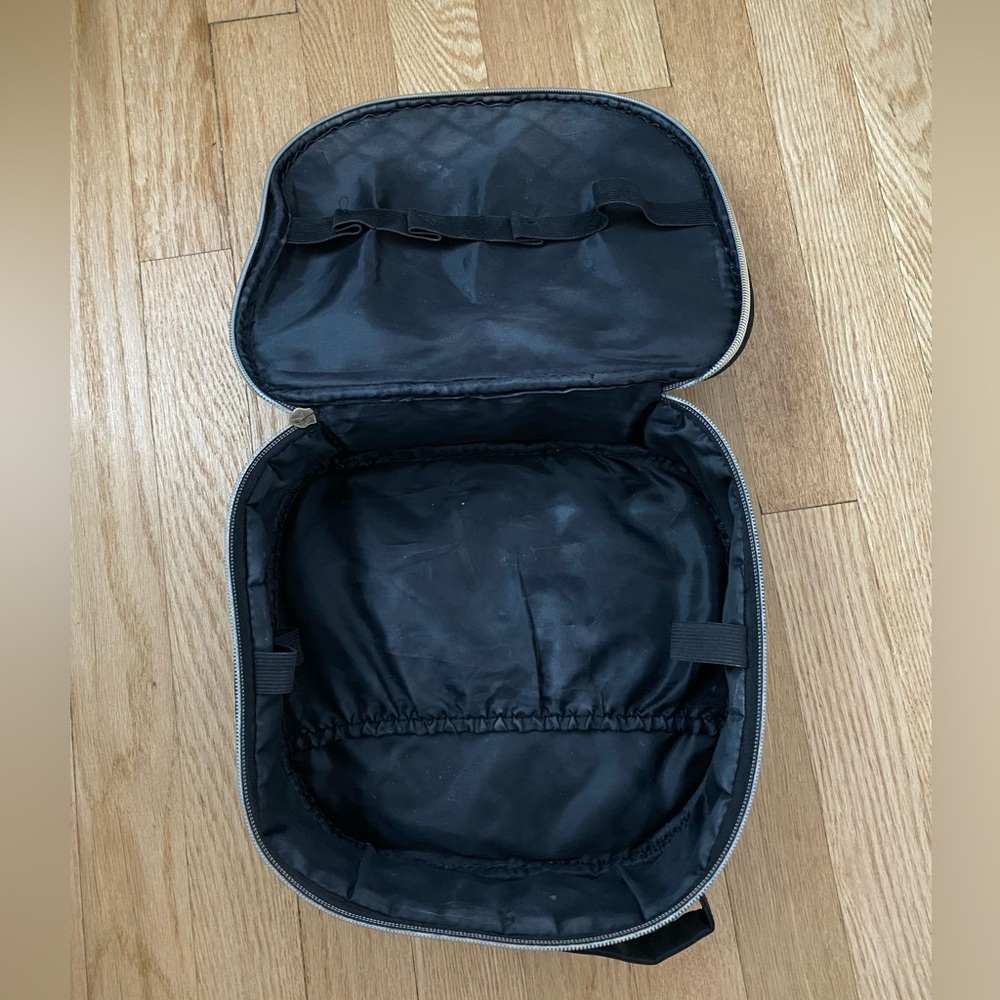 Black and Gold Travel Makeup Bag